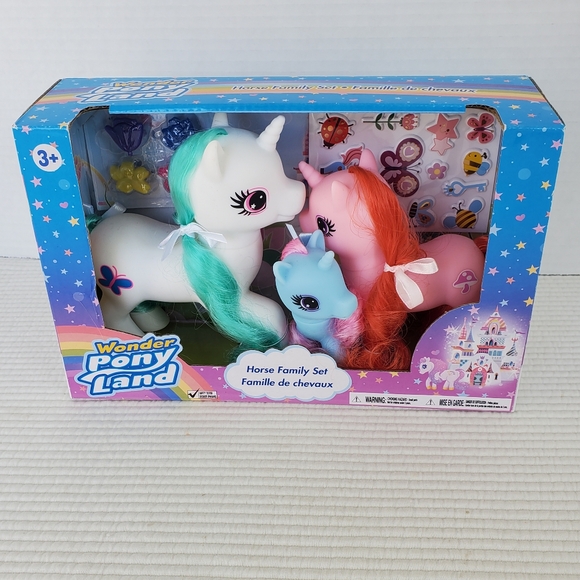 GT Wholesale Limited Other - Wonder Pony Land New Sealed Ponies Horse Family Set Of 3 Hair Accessories